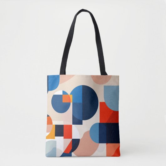 Scandinavische geometrische Abstracte kunst uit he Tote Bag (Voorkant)