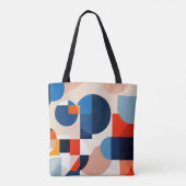 Scandinavische geometrische Abstracte kunst uit he Tote Bag (Achterkant)