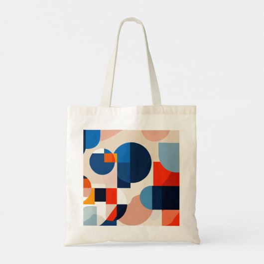 Scandinavische geometrische Abstracte kunst uit he Tote Bag (Achterkant)