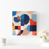 Scandinavische geometrische Abstracte kunst uit he Vierkante Klok (Huis)