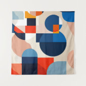 Scandinavische geometrische Abstracte kunst uit he Wandkleed (Voorkant (horizontaal))