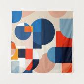Scandinavische geometrische Abstracte kunst uit he Wandkleed (Voorkant)