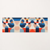 Scandinavische geometrische Abstracte kunst uit he Yogamat (Achterkant (horizontaal))