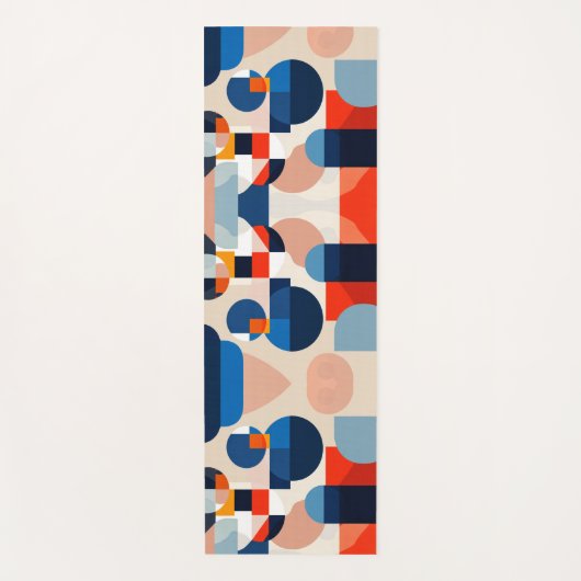 Scandinavische geometrische Abstracte kunst uit he Yogamat (Voorkant)