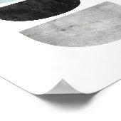 Scandinavische geometrische abstracte moderne kuns poster (Hoek)