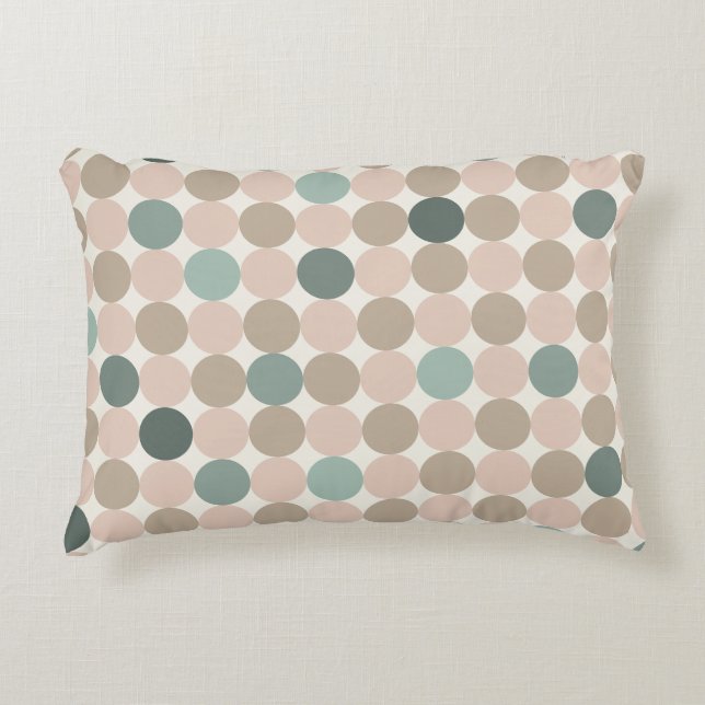 Scandinavische geometrische accentkussen turquoise accent kussen (Voorkant)