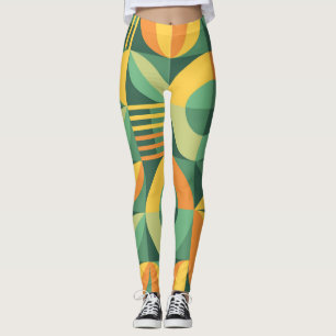 Scandinavische geometrische landbouw leggings