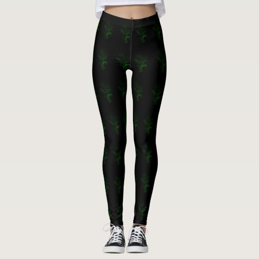 Scandinavische gloed in de duistere wolfsstijl leggings (Voorkant)
