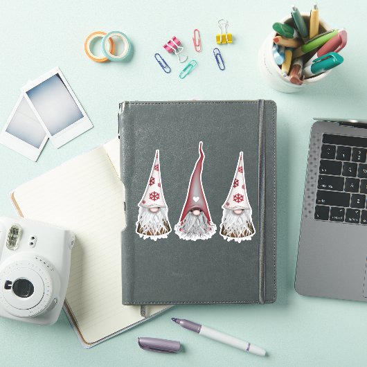 Scandinavische Gnome Kerst stickers (iPad Cover)