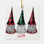 Scandinavische gnomen in Buffalo Pset Ornament (Achterkant)