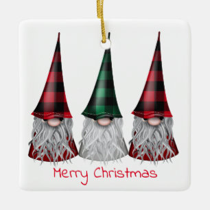 Scandinavische gnomen in Buffalo Pset Ornament