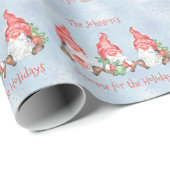 Scandinavische gnoom voor de Feestdagen Gepersonal Cadeaupapier (Rol Hoek)