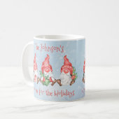 Scandinavische gnoom voor de Feestdagen Gepersonal Koffiemok (Voorkant links)