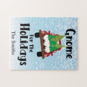 Scandinavische gnoom voor de Feestdagen  truck Legpuzzel (Horizontaal)