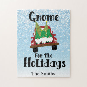 Scandinavische gnoom voor de Feestdagen  truck Legpuzzel