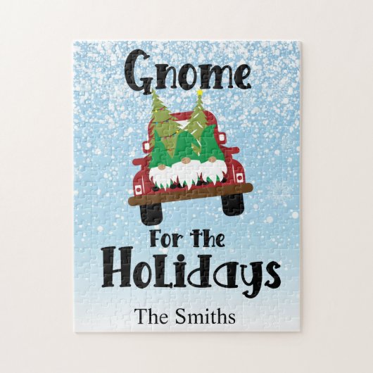 Scandinavische gnoom voor de Feestdagen  truck Legpuzzel (Verticaal)