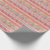 Scandinavische grenzen: textielontwerp. cadeaupapier (Hoek)