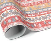 Scandinavische grenzen: textielontwerp. cadeaupapier (Rol Hoek)