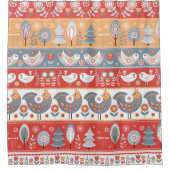 Scandinavische grenzen:  textielontwerp. douchegordijn (Voorkant)