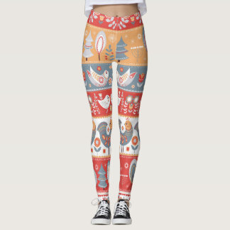 Scandinavische grenzen:  textielontwerp. leggings