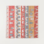 Scandinavische grenzen:  textielontwerp. wandkleed (Voorkant (horizontaal))