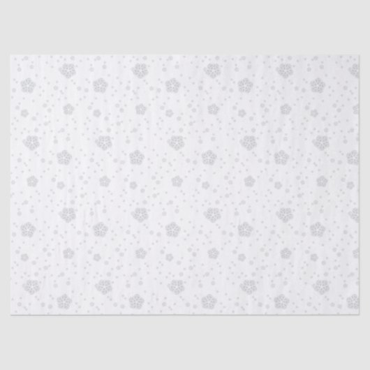 Scandinavische grijze en witte folklijn tissuepapier (Voorkant)
