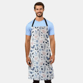 Scandinavische grillige vogels schort (Gedragen)