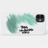Scandinavische groene boom kunst eenvoudig modern Case-Mate iPhone case (Achterkant (horizontaal))