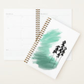 Scandinavische groene boom kunst eenvoudig modern planner (Display)