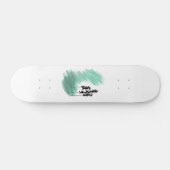Scandinavische groene boomkunst eenvoudige moderne persoonlijk skateboard (Horizontaal)