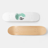 Scandinavische groene boomkunst eenvoudige moderne persoonlijk skateboard (Horizontaal)