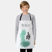 Scandinavische groene boomkunst eenvoudige moderne schort (Gedragen)