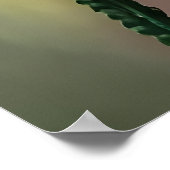 Scandinavische groene buitenaardse | AI Art Poster (Hoek)