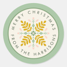 Scandinavische groene en gouden kerstkrans