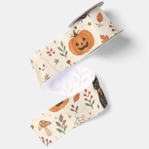 Scandinavische Halloween-behang, Noordse volks kun Satijnen Lint