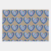 Scandinavische Heart Wrapping Sheets Inpakpapier Vel (Voorkant 2)