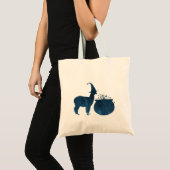 Scandinavische heks lama tote bag (Voorkant (product))