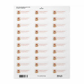 Scandinavische herfst retouradreslabels etiket (Full Sheet)