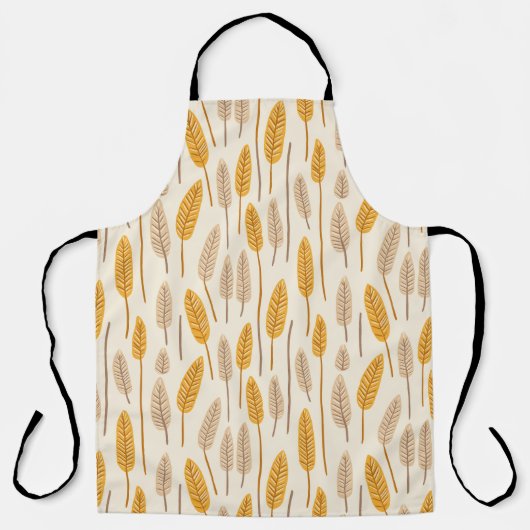 Scandinavische herfstbladeren schort (Voorkant)