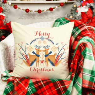 Scandinavische herten Nordic Merry Christmas Desig Kussen