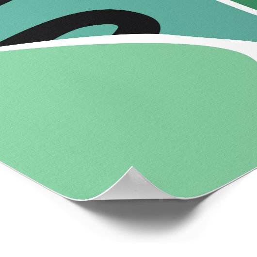 Scandinavische huizen, bomen, bergen illustratie poster (Hoek)