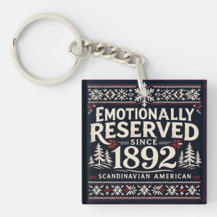 Scandinavische humor - emotioneel gereserveerd sleutelhanger