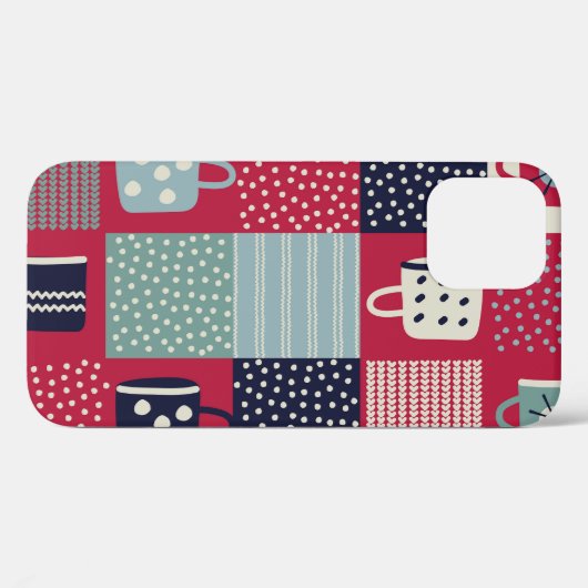 Scandinavische hygge: rustieke patroon mix Case-Mate iPhone case (Achterkant (horizontaal))