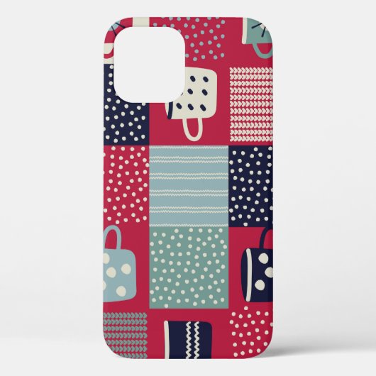 Scandinavische hygge: rustieke patroon mix Case-Mate iPhone case (Achterkant)