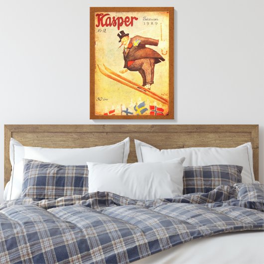  Scandinavische igar ad Canvas Afdruk (Insitu (Slaapkamer))
