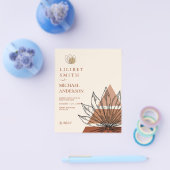 Scandinavische Japandi Abstracte lijnen opslaan da Flyer (Enkel)