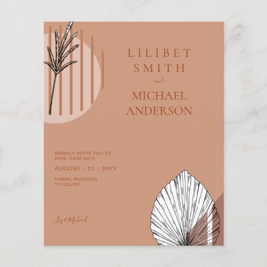 Scandinavische Japandi Abstracte Vormen BEWAAR DE  (Voorkant)