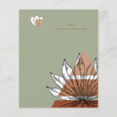 Scandinavische Japandi Abstracte Vormen BEWAAR DE  (Achterkant)