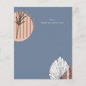 Scandinavische Japandi Abstracte Vormen BEWAAR DE  Flyer (Achterkant)