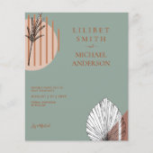 Scandinavische Japandi Abstracte Vormen BEWAAR DE  Flyer (Voorkant)